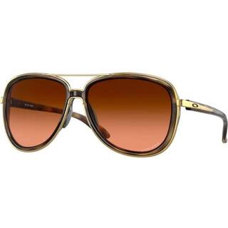 Oakley Kvinde OO4129 SPLIT TIME 412918 Solbriller Metal Skildpadde Brun Rund Normal Skygge