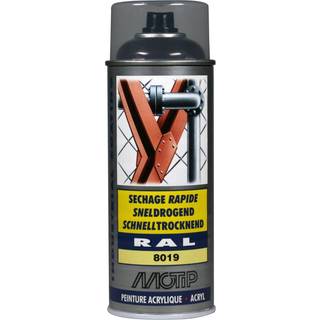 Spraymaling RAL 8019 Høj Glans GråBrun Motip 07035 400ML