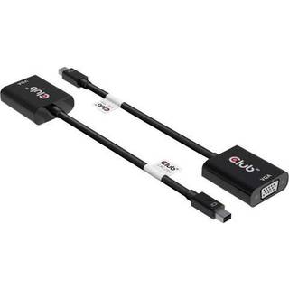 Club 3D CAC-2113 Mini DisplayPort 1.1a til VGA (HD-15) videoadapter Sort