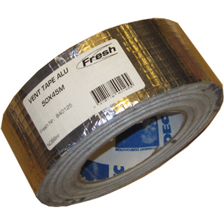 Fresh ventilationstape, alu, 50 mm x 45 meter