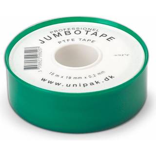 Unipak Jumbotape Gevindforseglingstape 19mm x 15m x 0.2mm