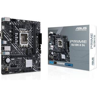 ASUS PRIME H610M-K D4 Bundkort - Intel H610 - Intel LGA1700 socket - DDR4 RAM - Micro-ATX