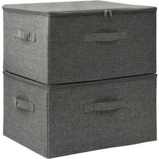 Opbevaringskasser 43X34X23 Cm Stof - Creme