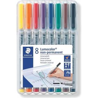 Staedtler Lumocolor Non-P B 1-2,5mm 8 ass/boks