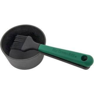 Big Green Egg  Cast Iron Sauce Pot med Basting Brush