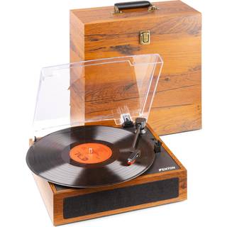RP170D Record Player with Record Storage Case Dark Wood "B-STOCK" TILBUD NU