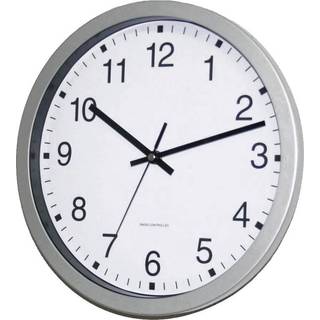 EUROTIME 56831-07 Radio Vægur 30 cm x 4.3 cm Sølv