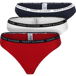 Tommy Hilfiger 3-pak Recycled Essentials Thong - Red/Blue - X-Small