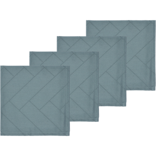 Södahl Stofserviet Damask Tiles, Atlantic, 4 stk.
