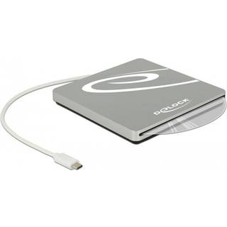 Delock - Ekstern USB-A Diskdrev SATA kabinet - 9.5 mm - Sort