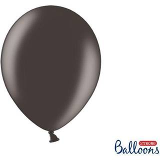 10 stk. Latexballoner Sort Metallic 12" – Professionel Kvalitet til Helium & Fest