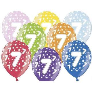Ballon 7 metallic mix 6-pk