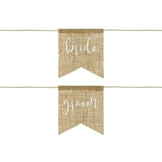 Jute stole vedhæng - Bride / Groom