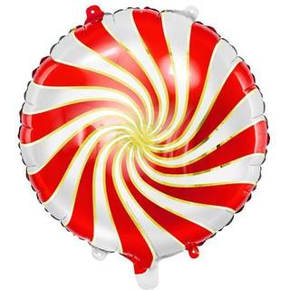 Folieballon Rød Candy 45 cm - Genanvendelig Helium/Luft til Festlig Dekoration