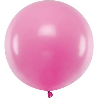 1 stk Stor pastel fuchsia ballon - 60 cm