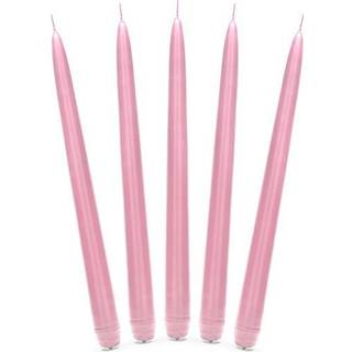 10 stk Elegante Lyserød Antiklys (24 cm) – Skab Magi og Hygge til Din Fest