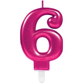 Nummerlys nr. 6 - Pink