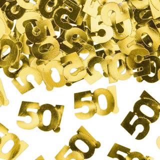15 gr. Guld 50 år Metallic konfetti