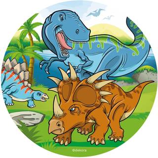 Vaffelpapir Dinosaurer sukkerfri Ø20 cm