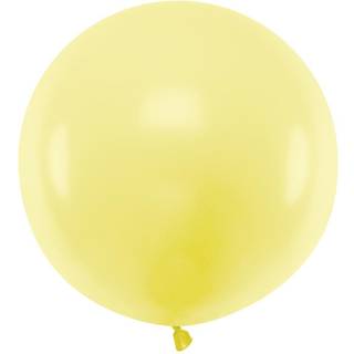 1 stk Stor pastel gul ballon - 60 cm