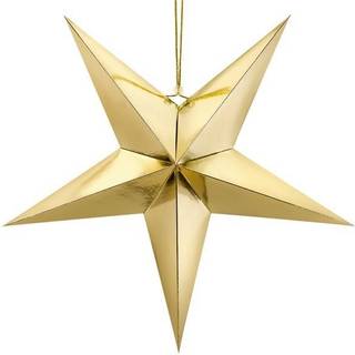 1 stk. Papirstjerne guld 70 cm