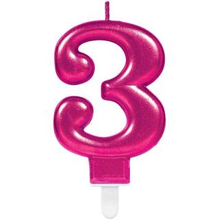 Nummerlys nr. 3 - Pink