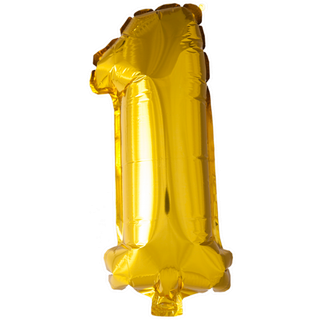 Tal ballon 1 guld 86 cm