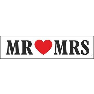 10 stk Mr &amp; Mrs Nummerplade
