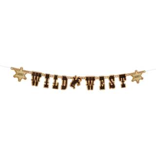 Wild West bogstavbanner