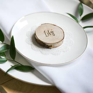 20 stk Bordkortholder Birke natur af træ – elegant og dekorativ til alle arrangementer og fester