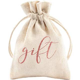 Gift stofpose, 10 stk rose gold