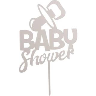 Dekora - Topfigur Baby Shower, Sølv