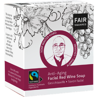 FAIR SQUARED - Økologisk Anti-age Ansigtssæbe med Rødvin
