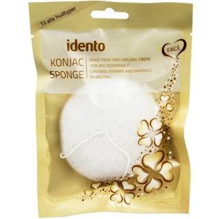 Idento Konjac Svamp - Circular - Natural (hvid)