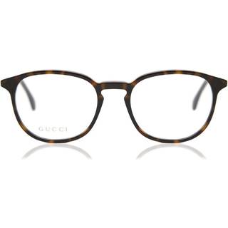Gucci Mand GG0551O 002 Optiske stel Acetat Havana Transparent Rund