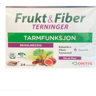 Ortis Frugt & Fibre Tyggeterninger - 24 Stk.