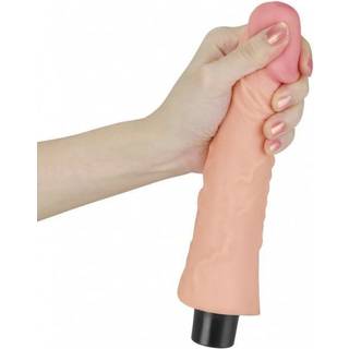 LOVETOY REAL SOFTEE VIBRATING DILDO 22CM