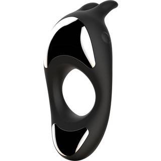 FEELZTOYS Zeus - genopladelig, vibrerende penisring (sort)