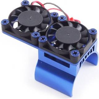 Fastrax Blue Alu Twin Fan Motor Kølelegemet