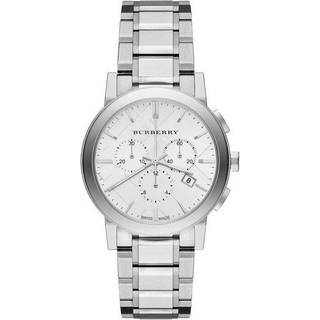 Burberry BU9750 City Chronograph Sølvfarvet urskive damesur