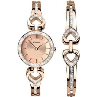 Sekonda 2363G.68 The Christmas Set Earrings, Necklace, Bangle And Watch Gift Set - W32114