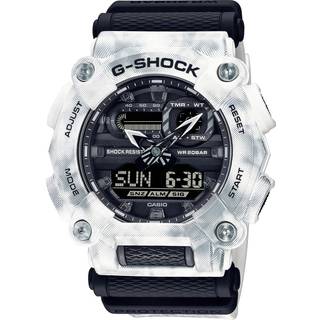 Casio G-Shock Snow Camo Series Quartz Black Dial Grey Resin Strap Mens Watch GA-900GC-7AER