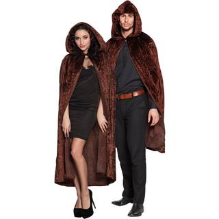 Brun velour kappe