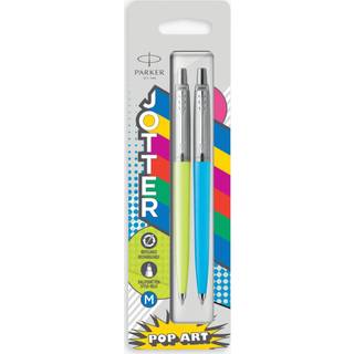 Jotter Originals 60's Pop Art Ballpen M Blue, Lime,Sky-blue 2-pak, Parker 2141357, 6stk