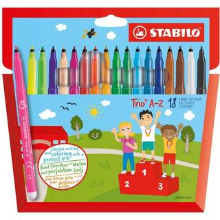 Stabilo 378-1-18-01 trio filtpenne 18 farver