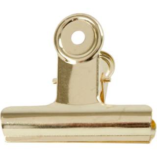 Holdbare metalklemmer i messing - 7,5 cm, 6 stk.