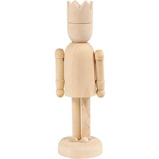 Elegant Figur i Lyst Træ - 13 cm Høj