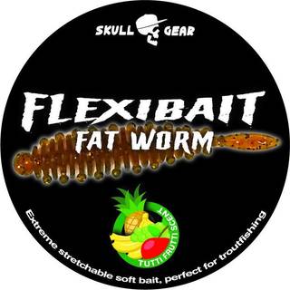 Flexibait Fat worm tutti frutti - pellet (På lager i varehus)
