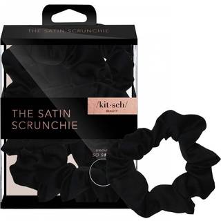 KITSCH - HÅRBÅND - BLACK SATIN SCRUNCHIES - 5 STK - SCRUNCHIES - KITSCH - StudioBuus