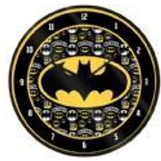 BATMAN - Logo - Plastic Clock 25cm Diameter